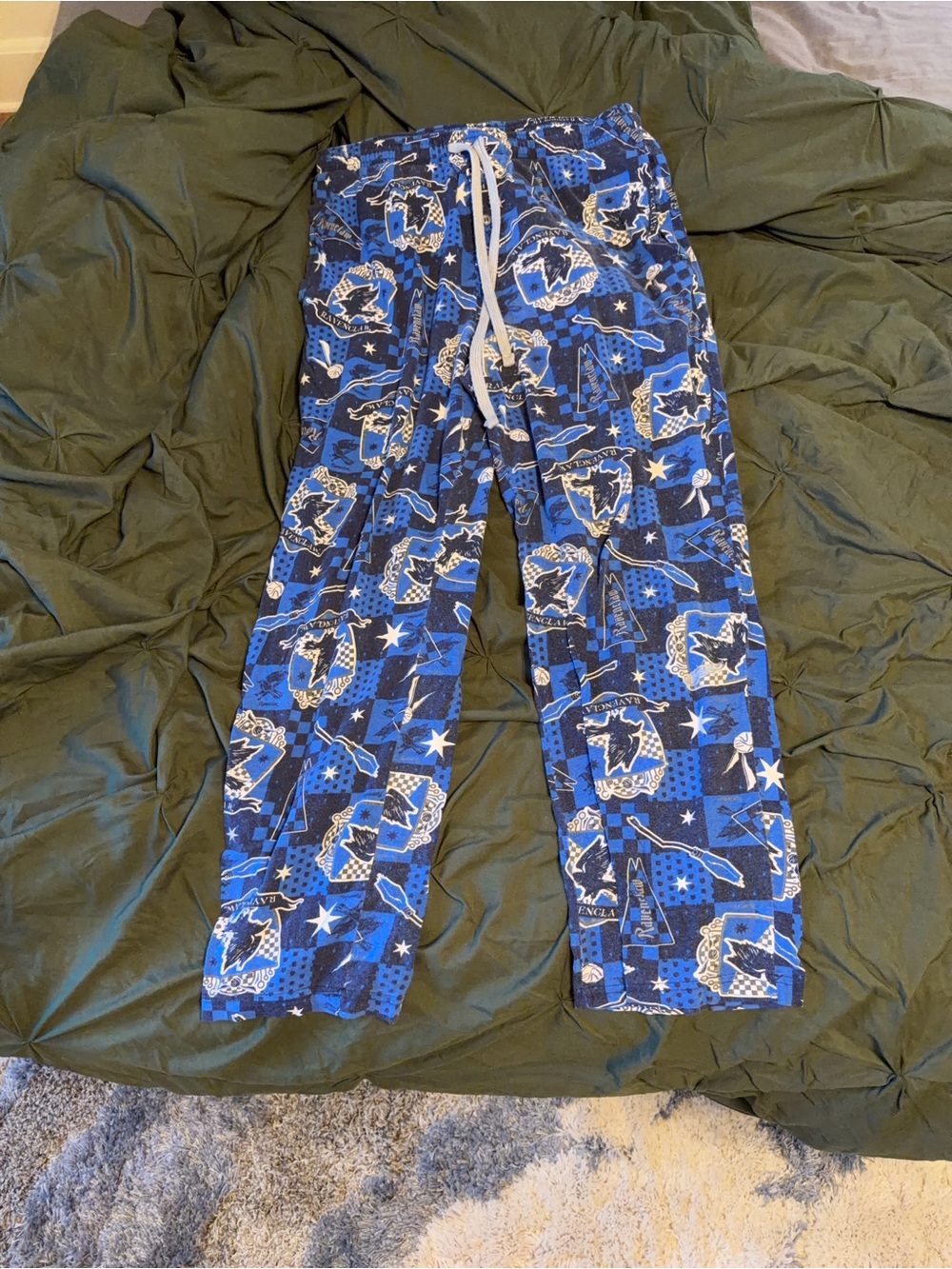 Harry Potter Ravenclaw Unisex Sleep Pants with Drawstring and Pockets